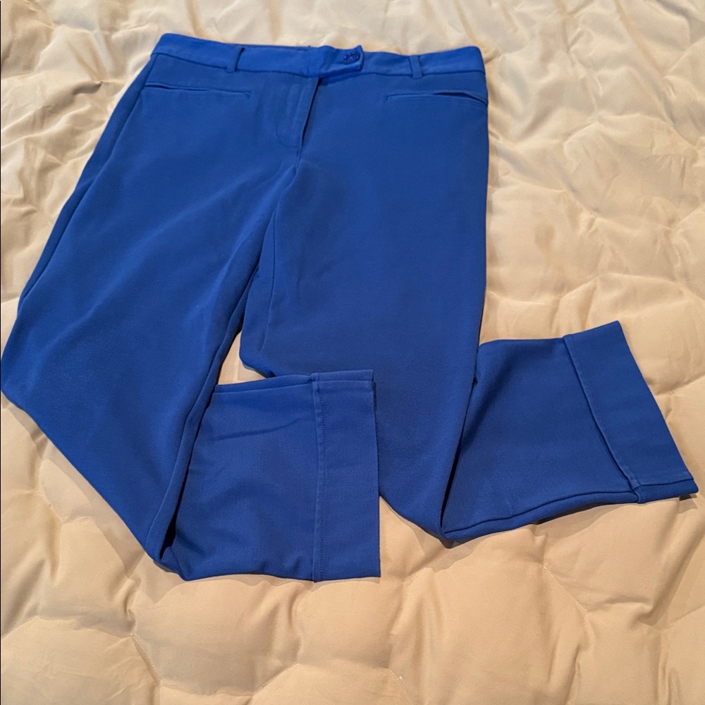 Betabrand Blue Women's Easy Crop Trousers